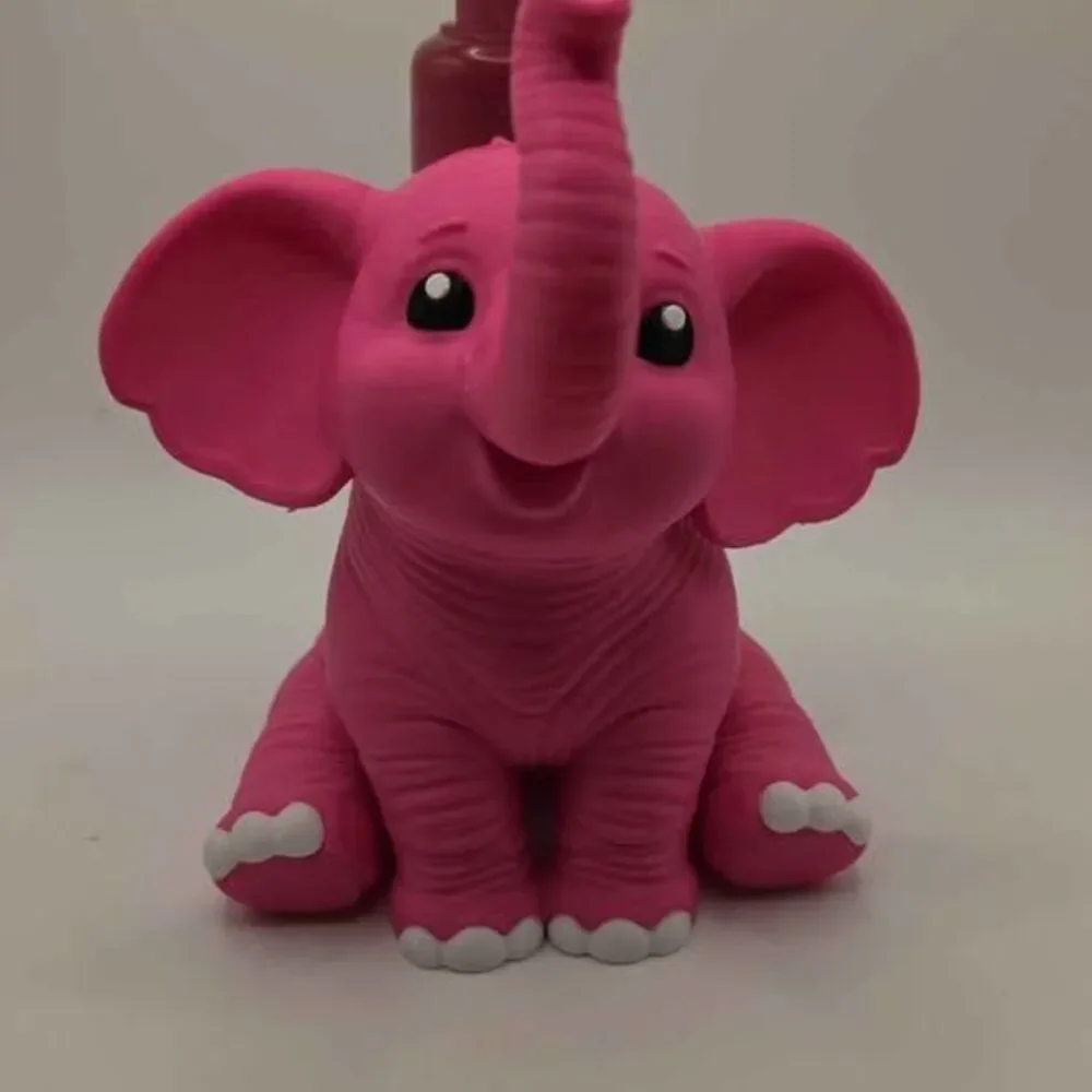 Cute 3D Printed Pink Elephant Soap Dispenser Holder it’s compatible with Bath &